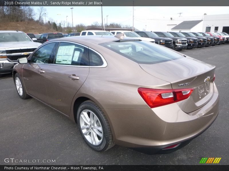 Sandy Ridge Metallic / Jet Black 2018 Chevrolet Malibu LT