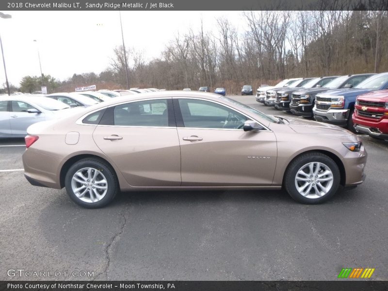 Sandy Ridge Metallic / Jet Black 2018 Chevrolet Malibu LT