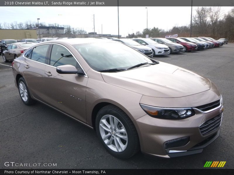 Sandy Ridge Metallic / Jet Black 2018 Chevrolet Malibu LT