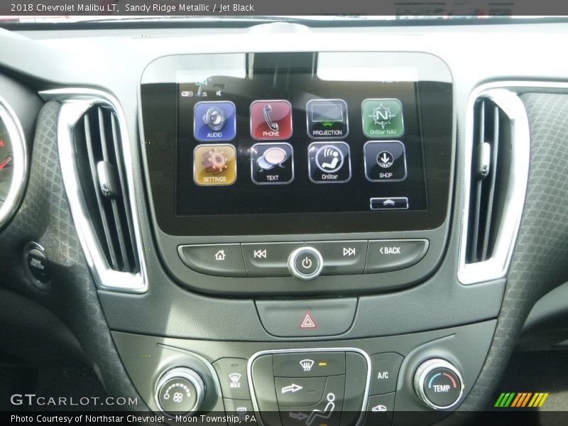 Sandy Ridge Metallic / Jet Black 2018 Chevrolet Malibu LT