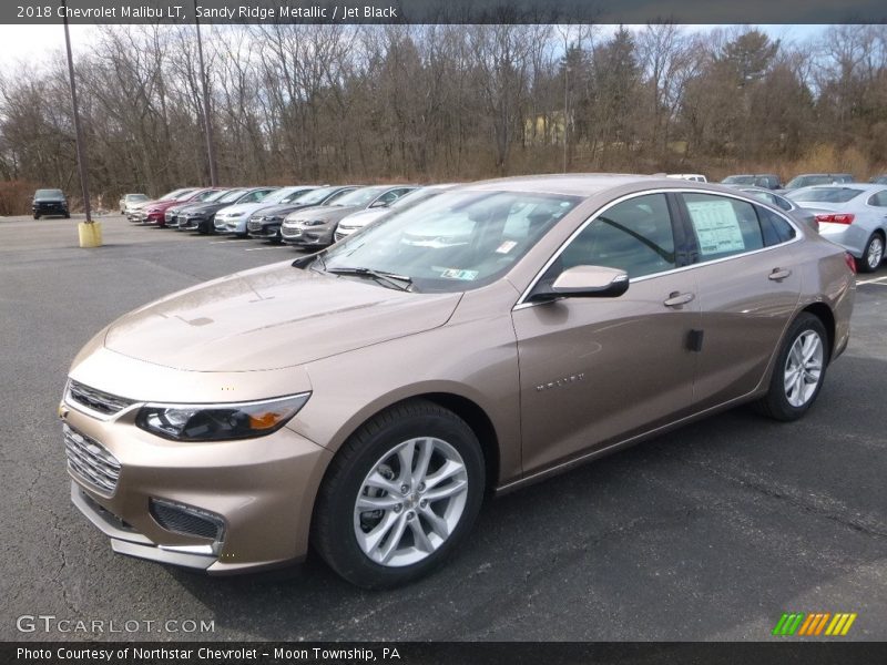 Sandy Ridge Metallic / Jet Black 2018 Chevrolet Malibu LT