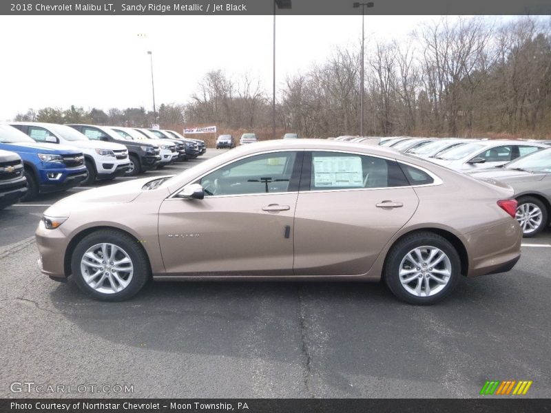 Sandy Ridge Metallic / Jet Black 2018 Chevrolet Malibu LT