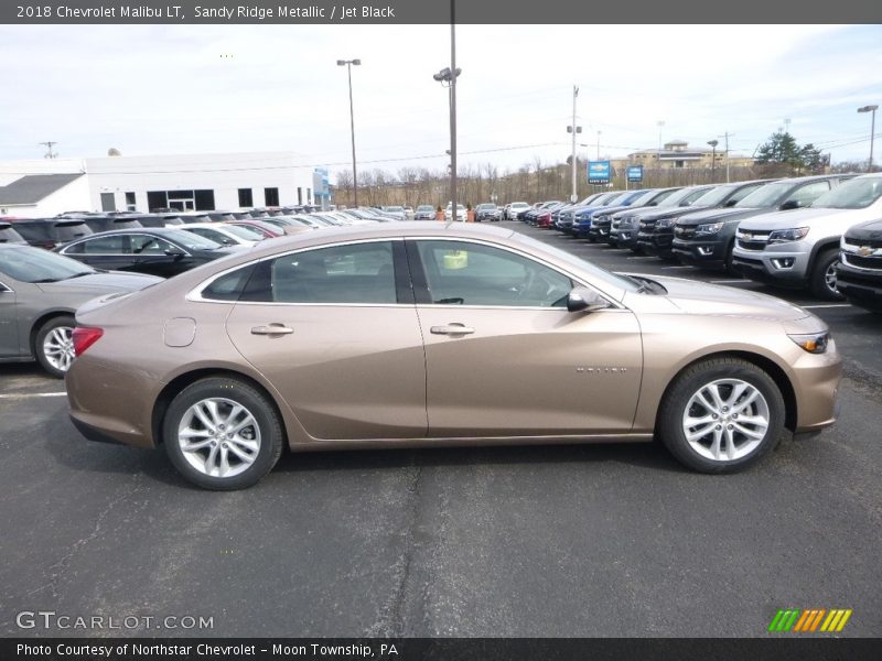 Sandy Ridge Metallic / Jet Black 2018 Chevrolet Malibu LT