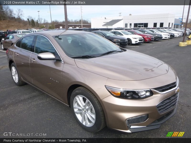 Sandy Ridge Metallic / Jet Black 2018 Chevrolet Malibu LT