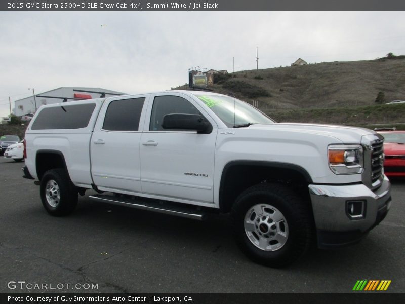 Summit White / Jet Black 2015 GMC Sierra 2500HD SLE Crew Cab 4x4