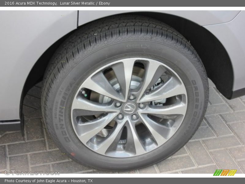 Lunar Silver Metallic / Ebony 2016 Acura MDX Technology
