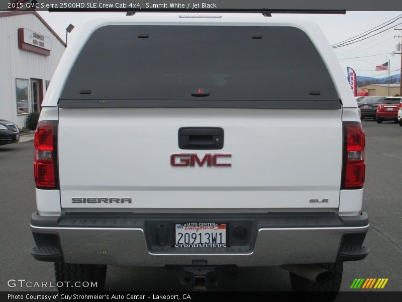 Summit White / Jet Black 2015 GMC Sierra 2500HD SLE Crew Cab 4x4