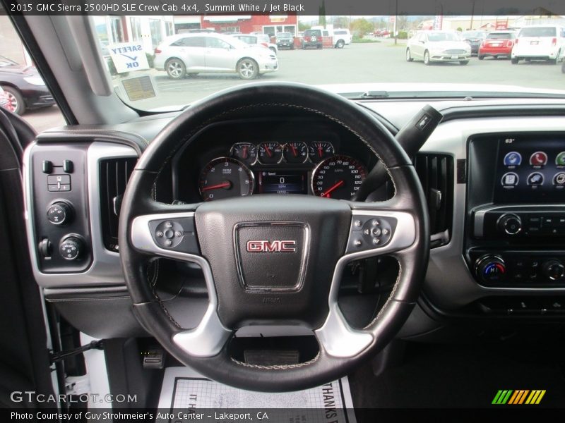 Summit White / Jet Black 2015 GMC Sierra 2500HD SLE Crew Cab 4x4