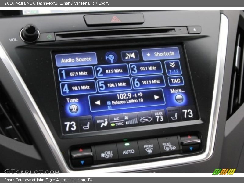Lunar Silver Metallic / Ebony 2016 Acura MDX Technology