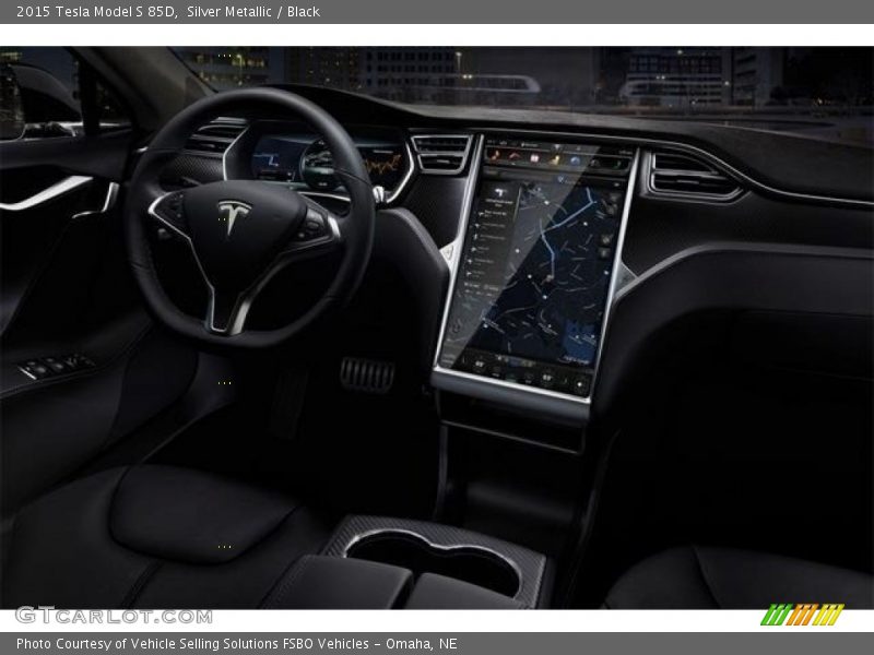 Silver Metallic / Black 2015 Tesla Model S 85D