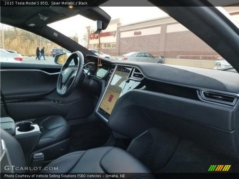 Silver Metallic / Black 2015 Tesla Model S 85D