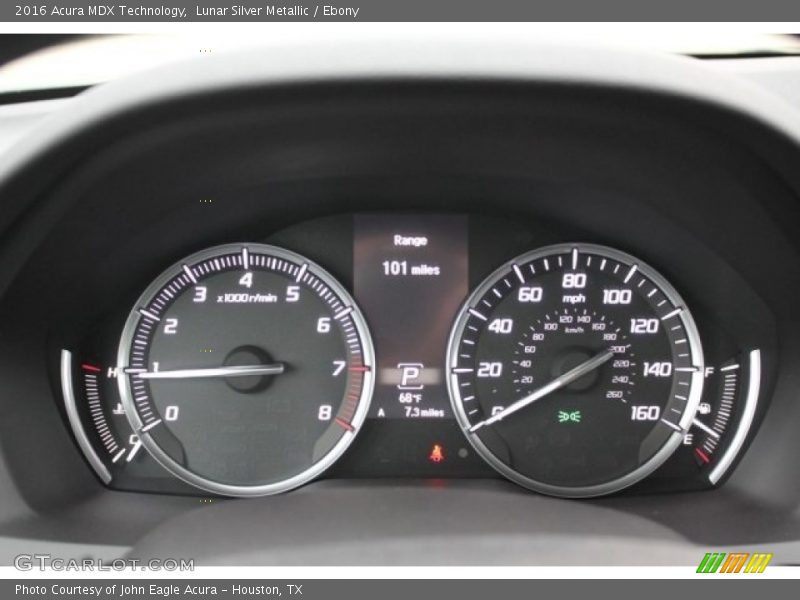 Lunar Silver Metallic / Ebony 2016 Acura MDX Technology