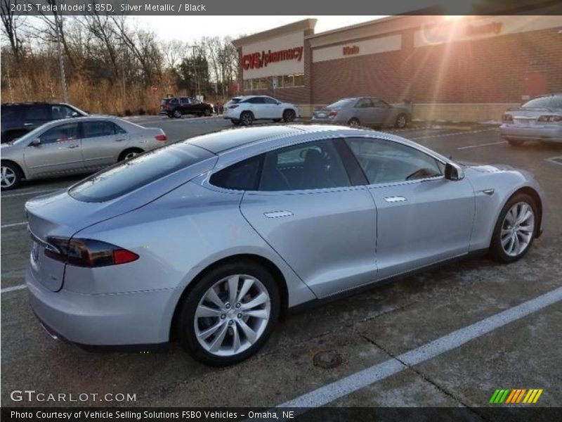 Silver Metallic / Black 2015 Tesla Model S 85D