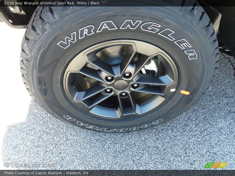 Rhino / Black 2018 Jeep Wrangler Unlimited Sport 4x4