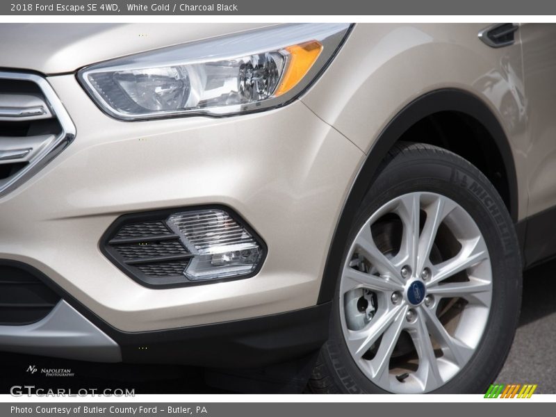 White Gold / Charcoal Black 2018 Ford Escape SE 4WD