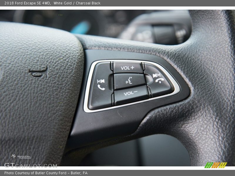 White Gold / Charcoal Black 2018 Ford Escape SE 4WD
