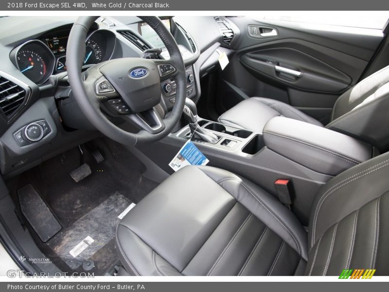 White Gold / Charcoal Black 2018 Ford Escape SEL 4WD