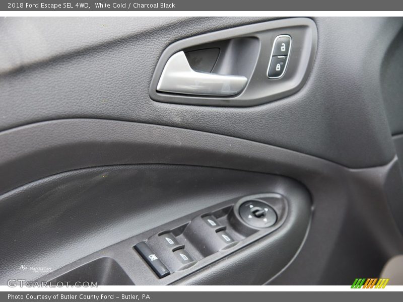 White Gold / Charcoal Black 2018 Ford Escape SEL 4WD