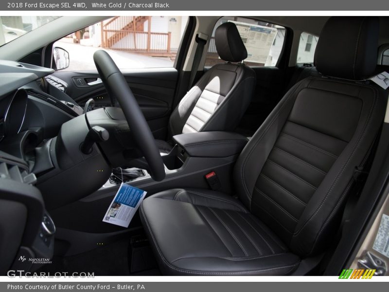 White Gold / Charcoal Black 2018 Ford Escape SEL 4WD
