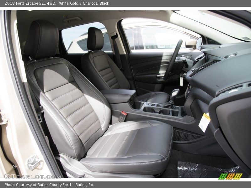 White Gold / Charcoal Black 2018 Ford Escape SEL 4WD