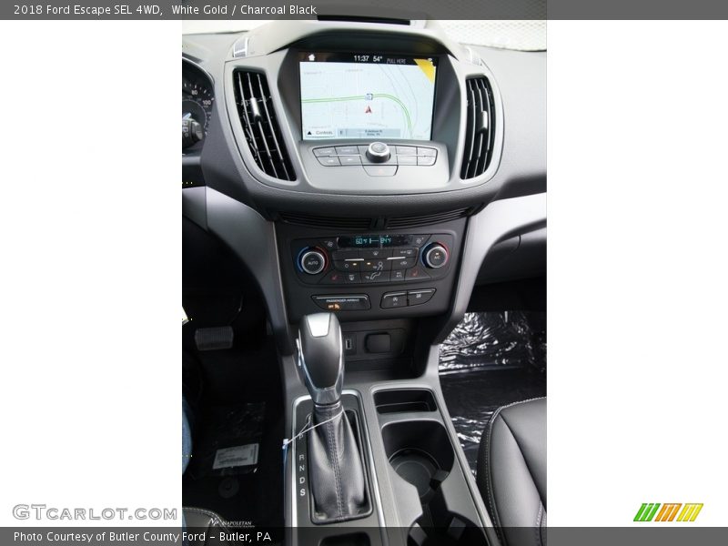 White Gold / Charcoal Black 2018 Ford Escape SEL 4WD