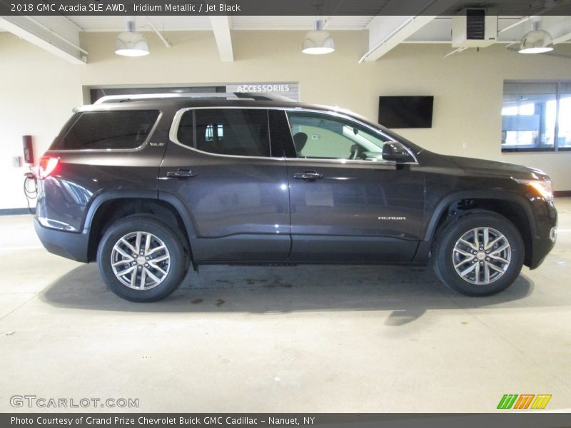 Iridium Metallic / Jet Black 2018 GMC Acadia SLE AWD