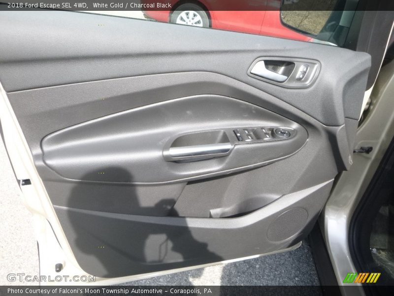 White Gold / Charcoal Black 2018 Ford Escape SEL 4WD