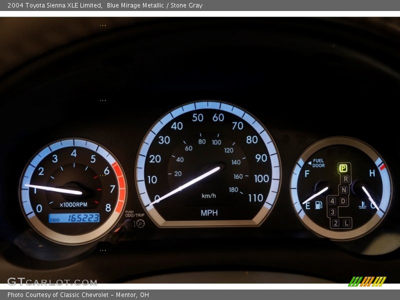 Blue Mirage Metallic / Stone Gray 2004 Toyota Sienna XLE Limited