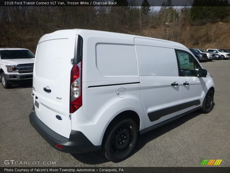 Frozen White / Charcoal Black 2018 Ford Transit Connect XLT Van