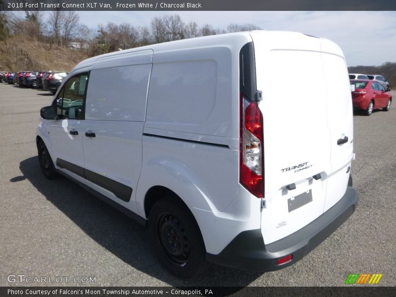 Frozen White / Charcoal Black 2018 Ford Transit Connect XLT Van