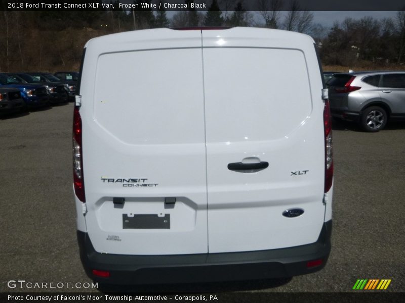 Frozen White / Charcoal Black 2018 Ford Transit Connect XLT Van