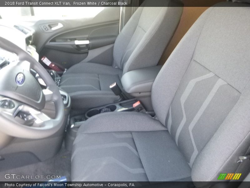 Frozen White / Charcoal Black 2018 Ford Transit Connect XLT Van