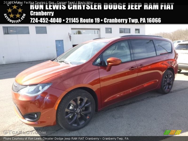 Copper Pearl / Black/Alloy 2018 Chrysler Pacifica Touring L Plus