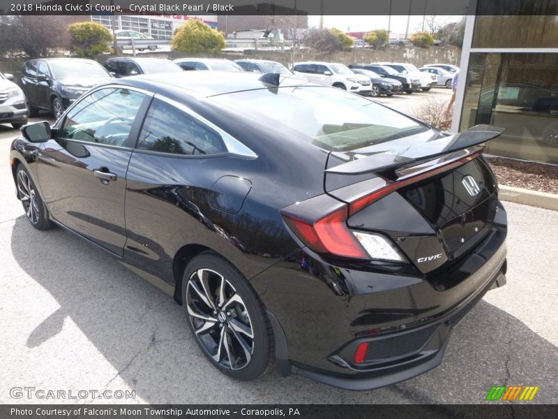 Crystal Black Pearl / Black 2018 Honda Civic Si Coupe