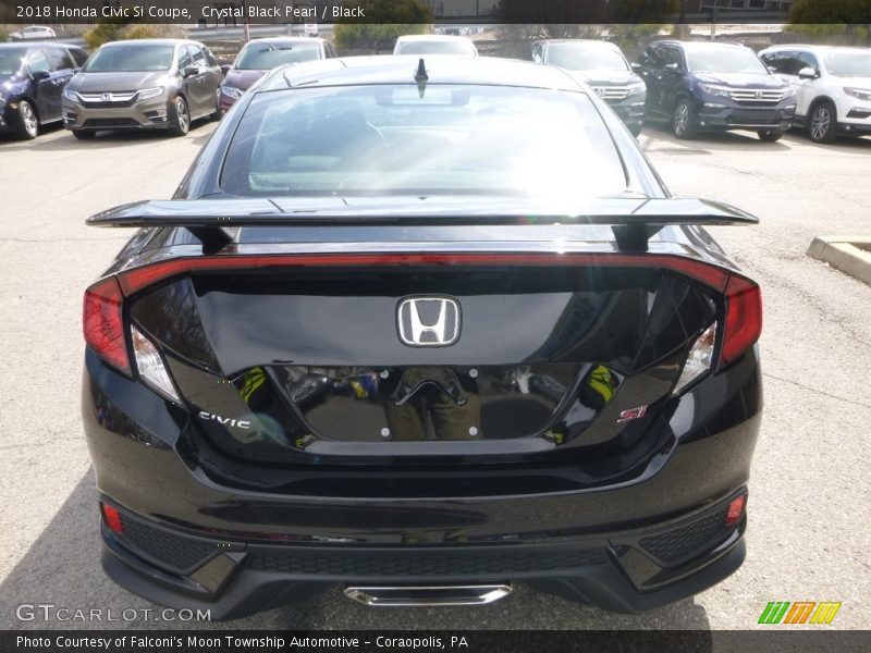 Crystal Black Pearl / Black 2018 Honda Civic Si Coupe