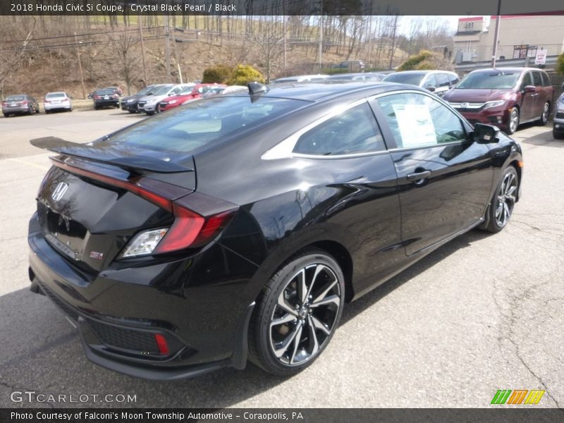 Crystal Black Pearl / Black 2018 Honda Civic Si Coupe