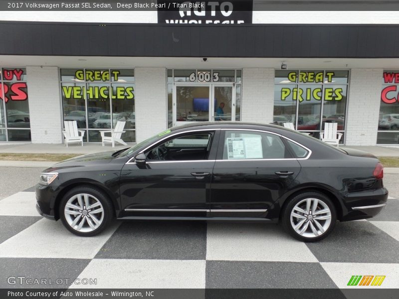 Deep Black Pearl / Titan Black 2017 Volkswagen Passat SEL Sedan