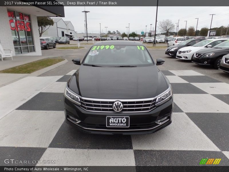 Deep Black Pearl / Titan Black 2017 Volkswagen Passat SEL Sedan