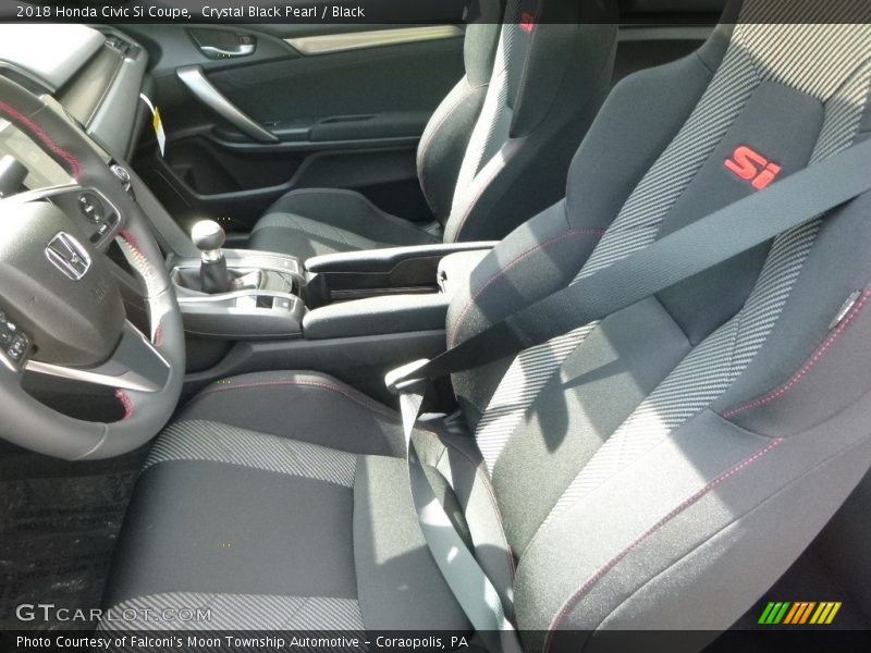Crystal Black Pearl / Black 2018 Honda Civic Si Coupe