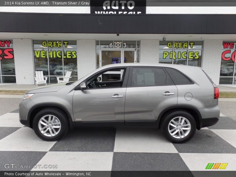 Titanium Silver / Gray 2014 Kia Sorento LX AWD