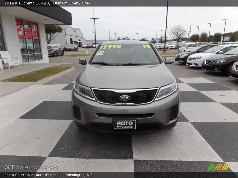 Titanium Silver / Gray 2014 Kia Sorento LX AWD