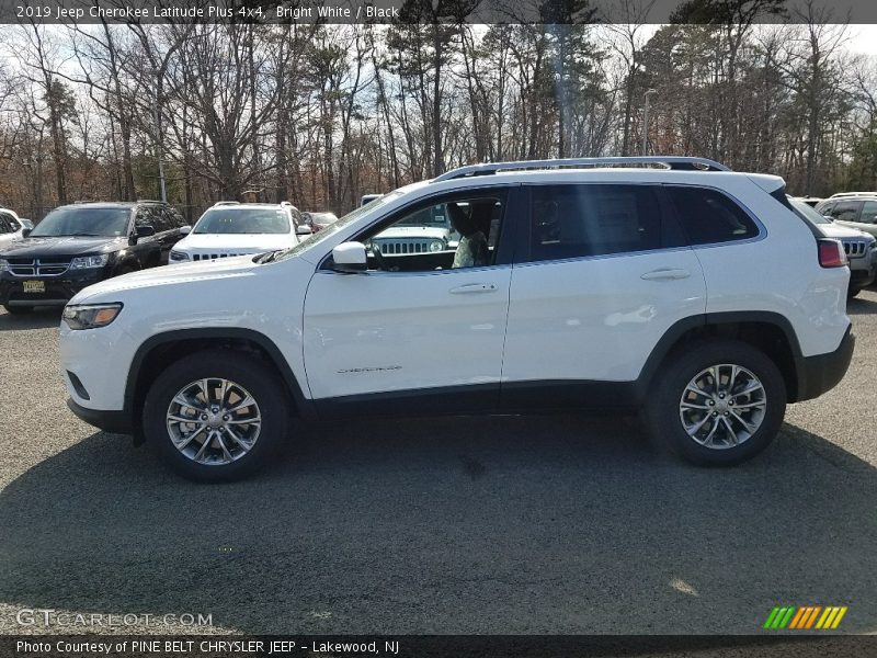 Bright White / Black 2019 Jeep Cherokee Latitude Plus 4x4