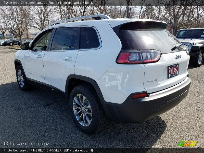 Bright White / Black 2019 Jeep Cherokee Latitude Plus 4x4