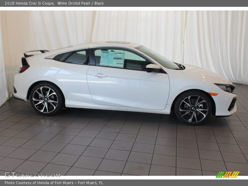 White Orchid Pearl / Black 2018 Honda Civic Si Coupe