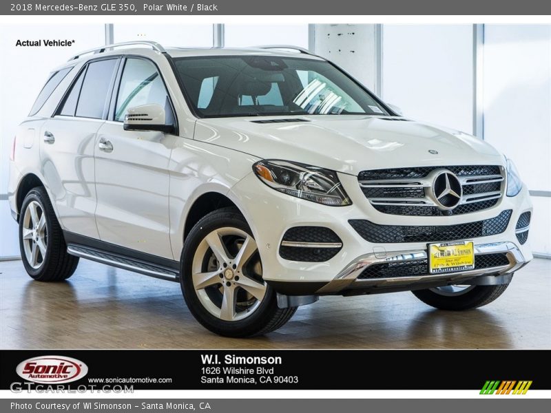 Polar White / Black 2018 Mercedes-Benz GLE 350