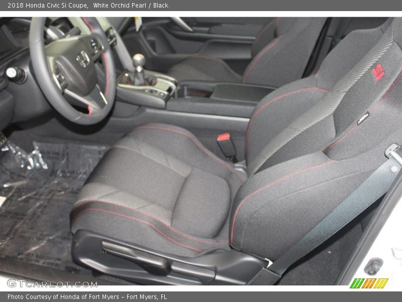 White Orchid Pearl / Black 2018 Honda Civic Si Coupe