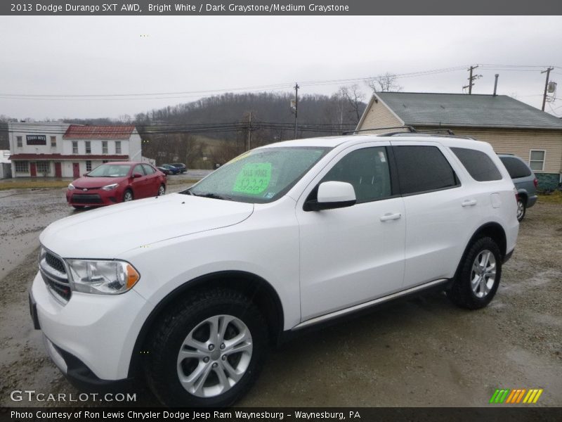Bright White / Dark Graystone/Medium Graystone 2013 Dodge Durango SXT AWD