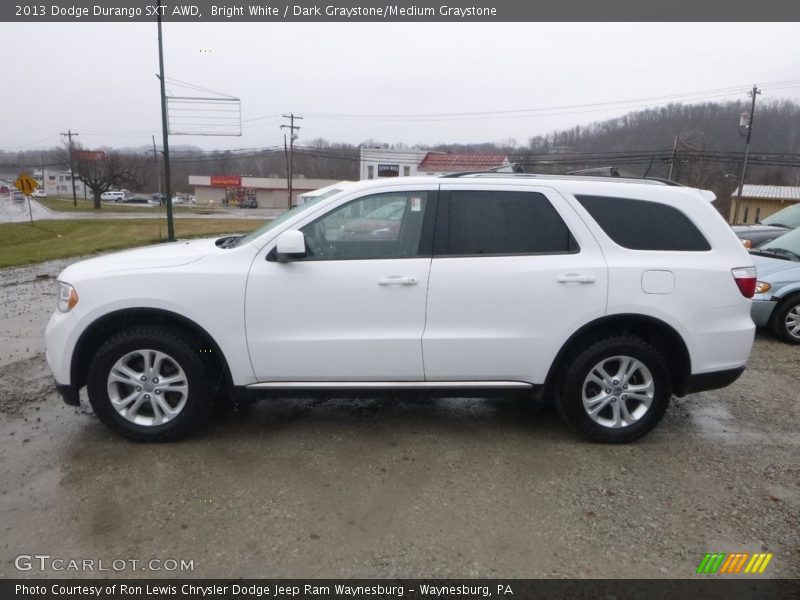 Bright White / Dark Graystone/Medium Graystone 2013 Dodge Durango SXT AWD