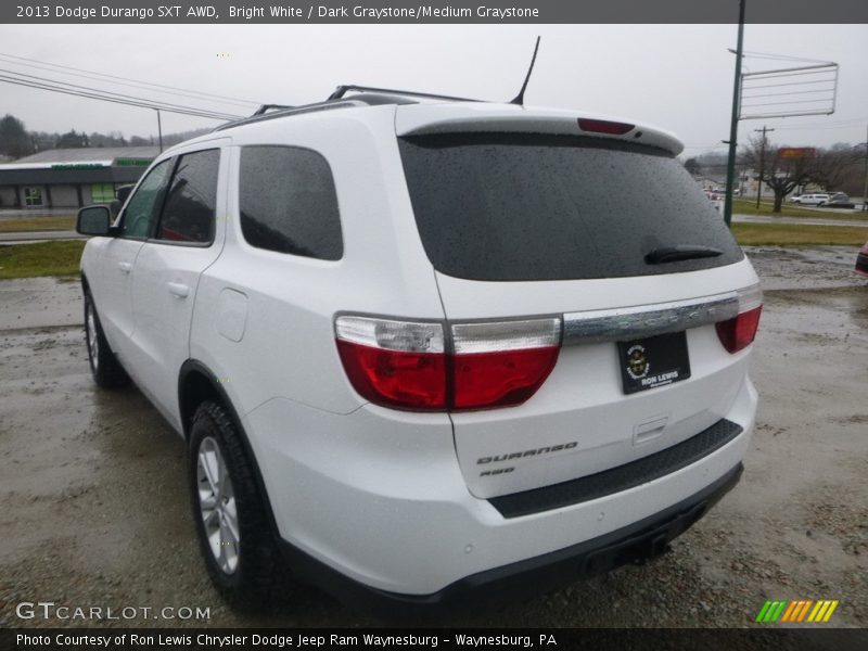 Bright White / Dark Graystone/Medium Graystone 2013 Dodge Durango SXT AWD