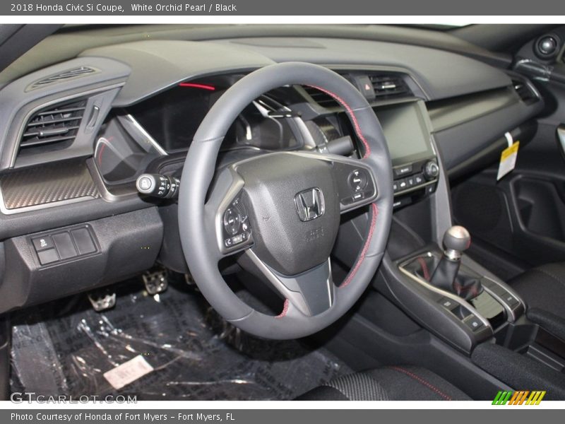 White Orchid Pearl / Black 2018 Honda Civic Si Coupe